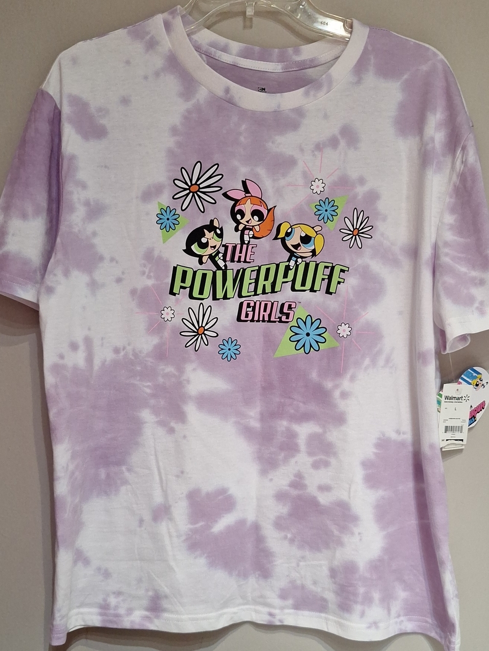 Cartoon Network Powerpuff Girls Lavender Tie-Dye Tee